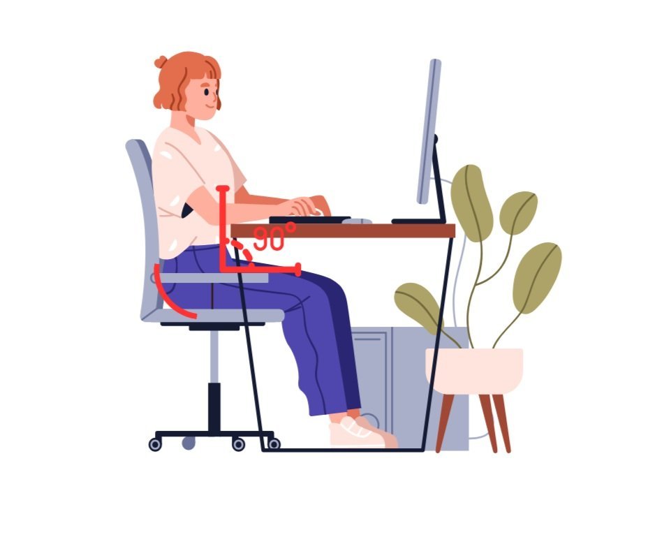 sitting at desk poor posture